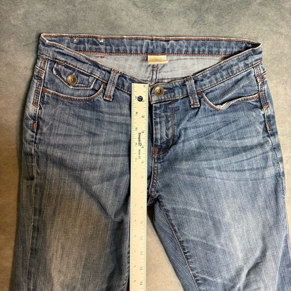 Banana Republic Jeans Women Size 26 Skinny Vintage Low Rise Blue Denim 28X25 - Picture 8 of 16